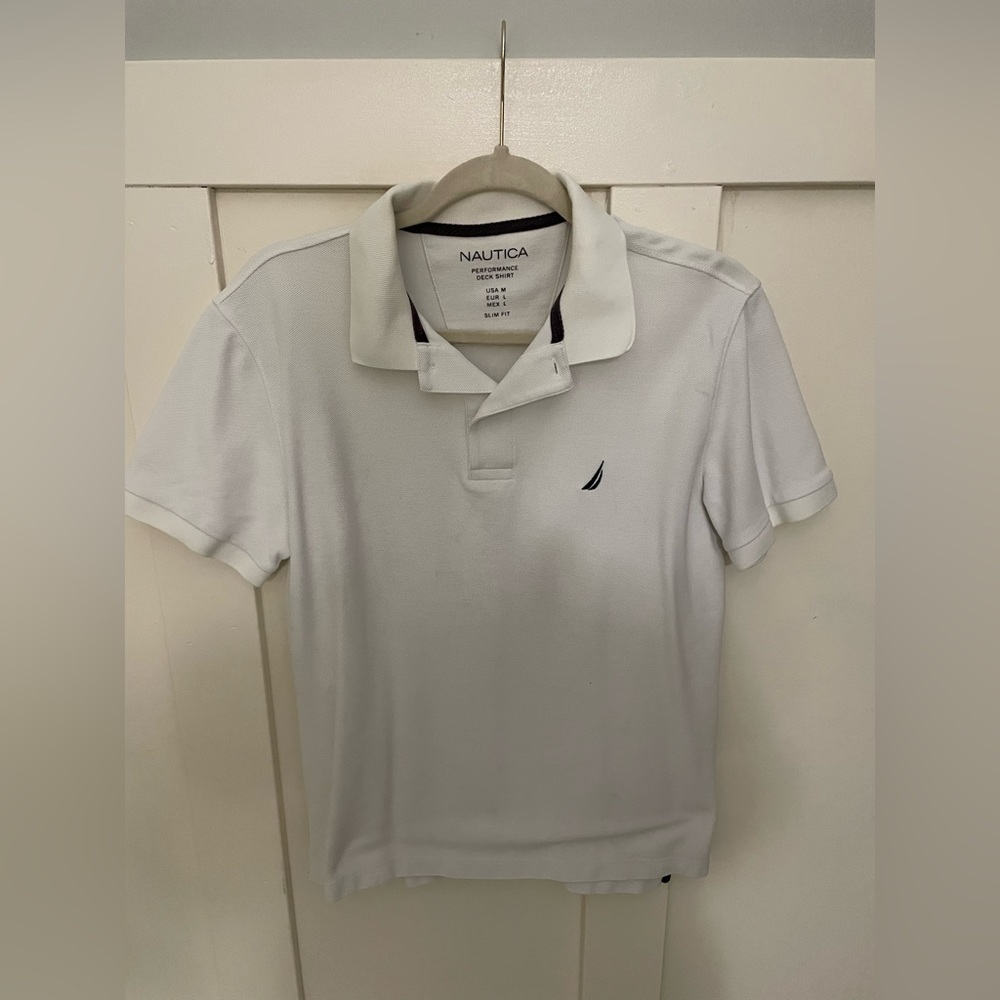 Nice golf or casual dress shirt.